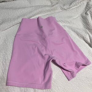 Never worn Lulu align shorts 6”